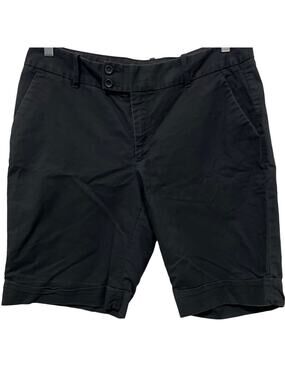 Women's Banana Republic Jackson Fit Bermuda Shorts Black Size 14L